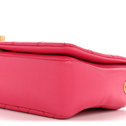 Chanel Caviar Quilted Medium Fashion Therapy Flap Bag Pink 10 of 11
