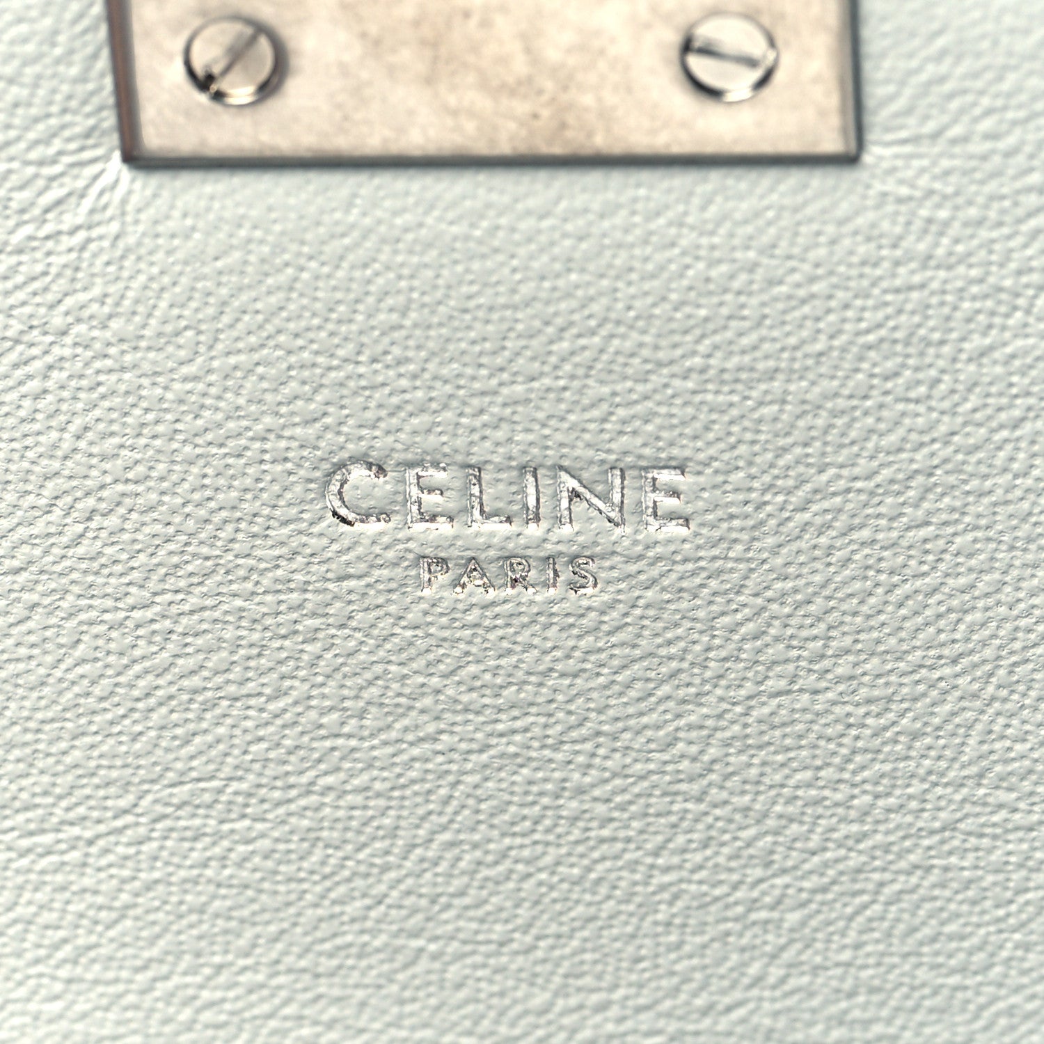 Celine Shiny Calfskin Medium C Bag Light Grey 6 of 10