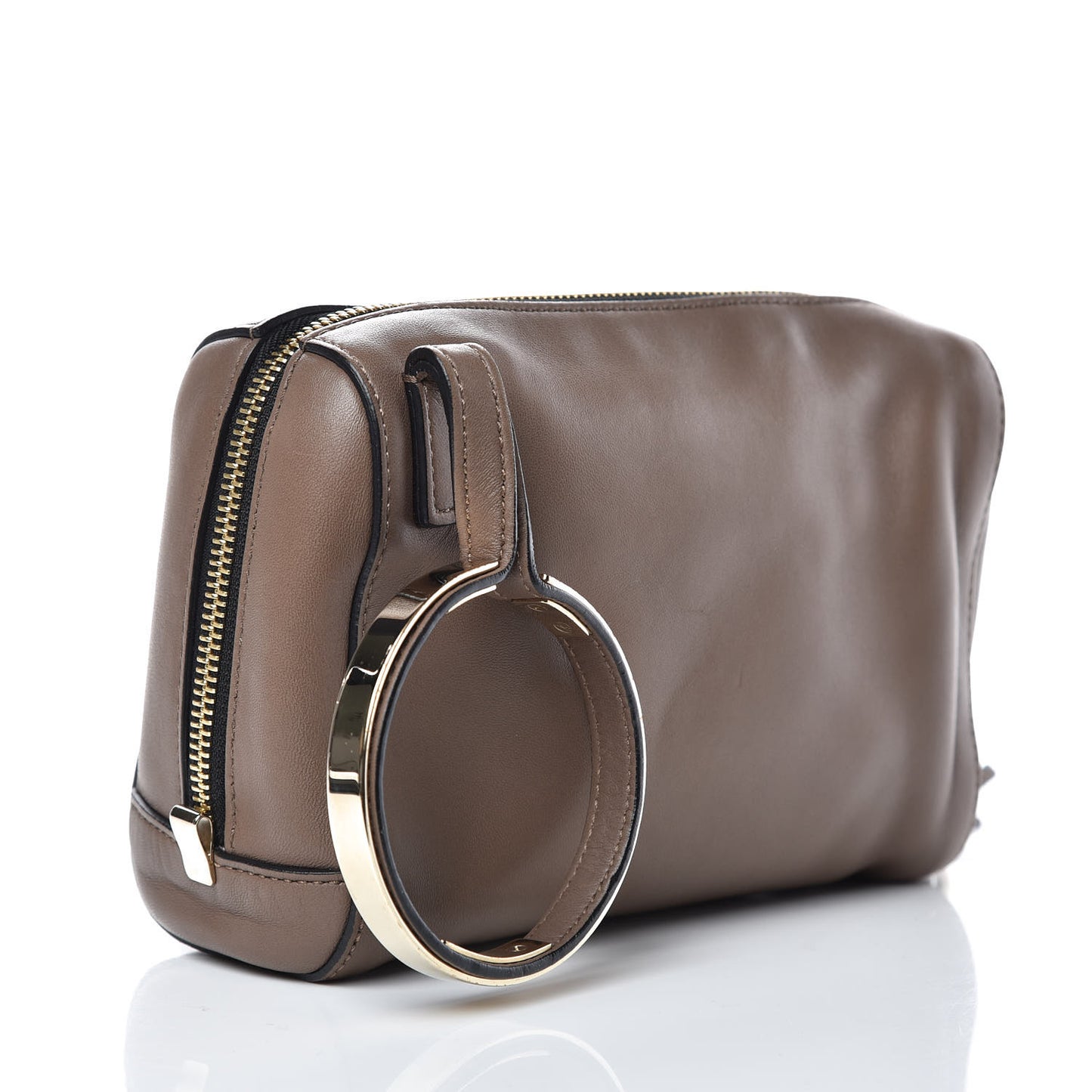 Calfskin Wristlet Clutch Bag Jungle