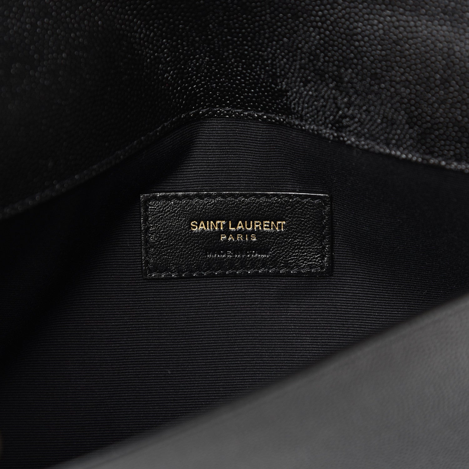 Saint Laurent Grain De Poudre Uptown Pouch Black 5 of 9