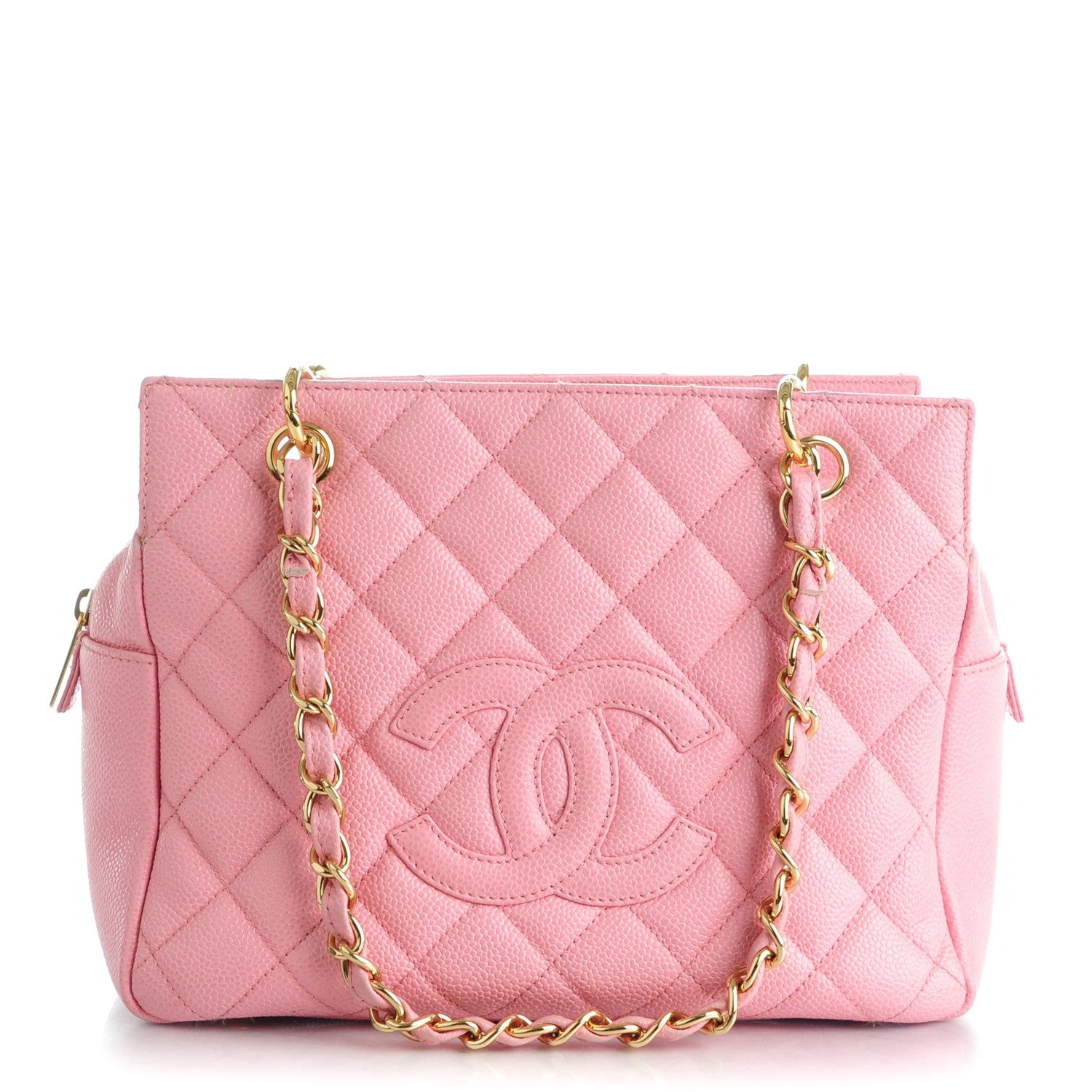 Chanel Caviar Quilted Petit Timeless Shopping Tote PTT Pink 1 of 9