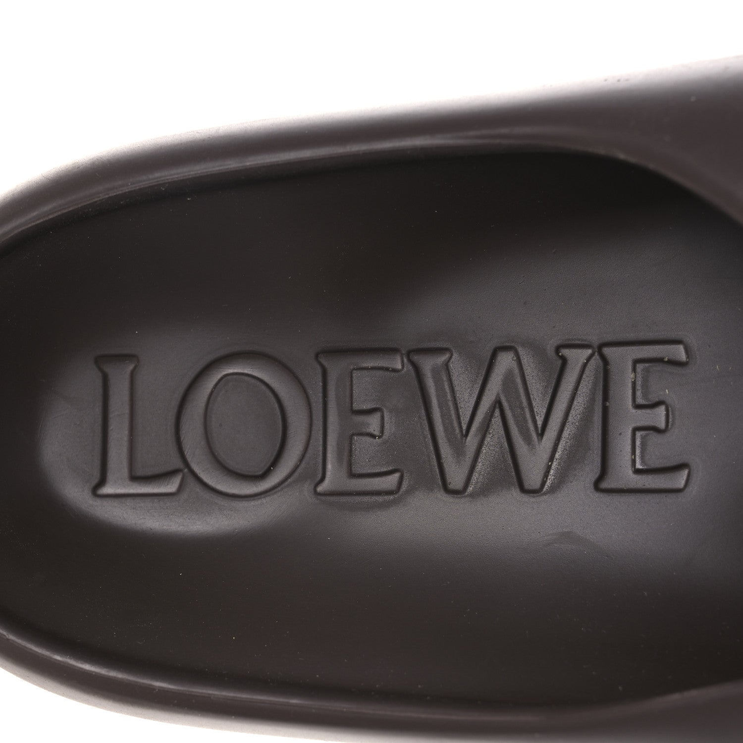 Loewe Foam Rubber Paula's Ibiza Pebble Toe Post Sandals 37 Shitake 9 of 12