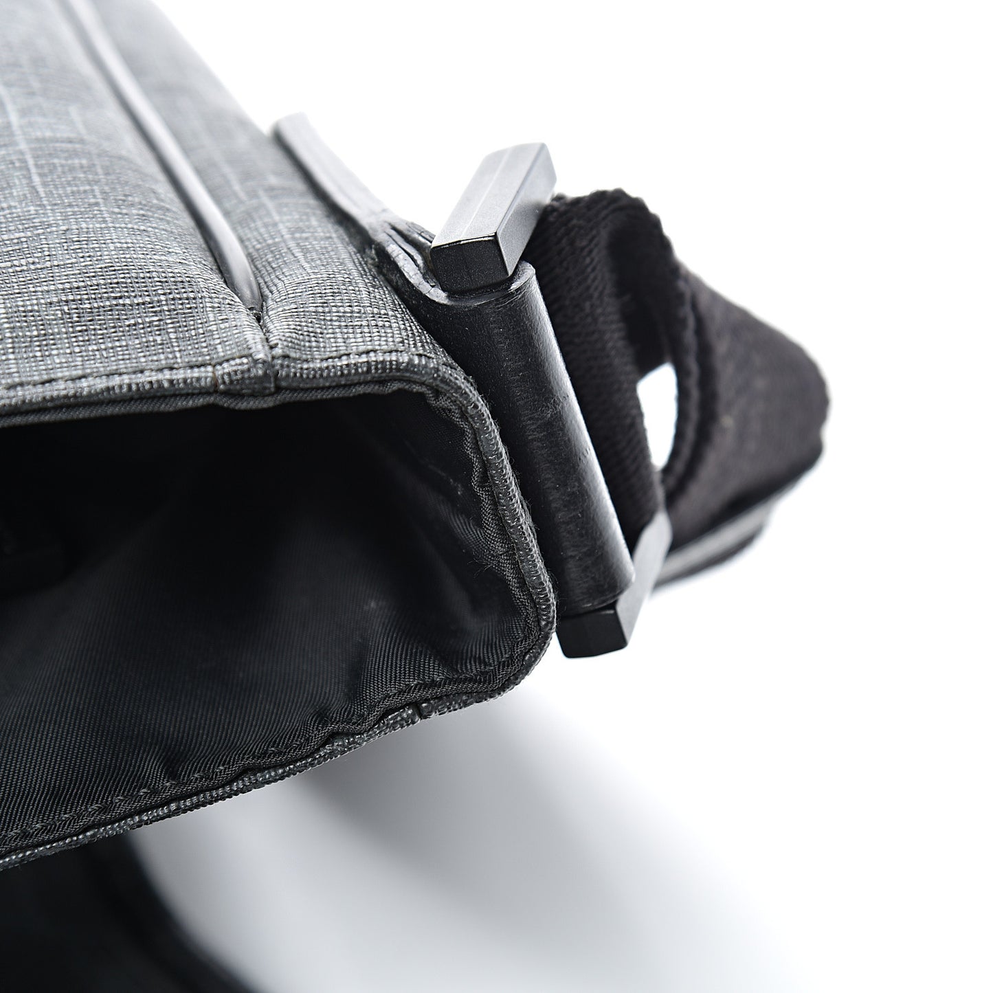 GG Plus Monogram Medium Flap Messenger Bag Black