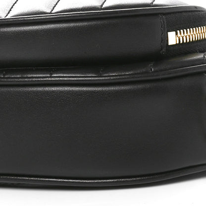 Gucci Calfskin Matelasse Diagonal Mini Interlocking G Heart Shoulder Bag Black 10 of 11