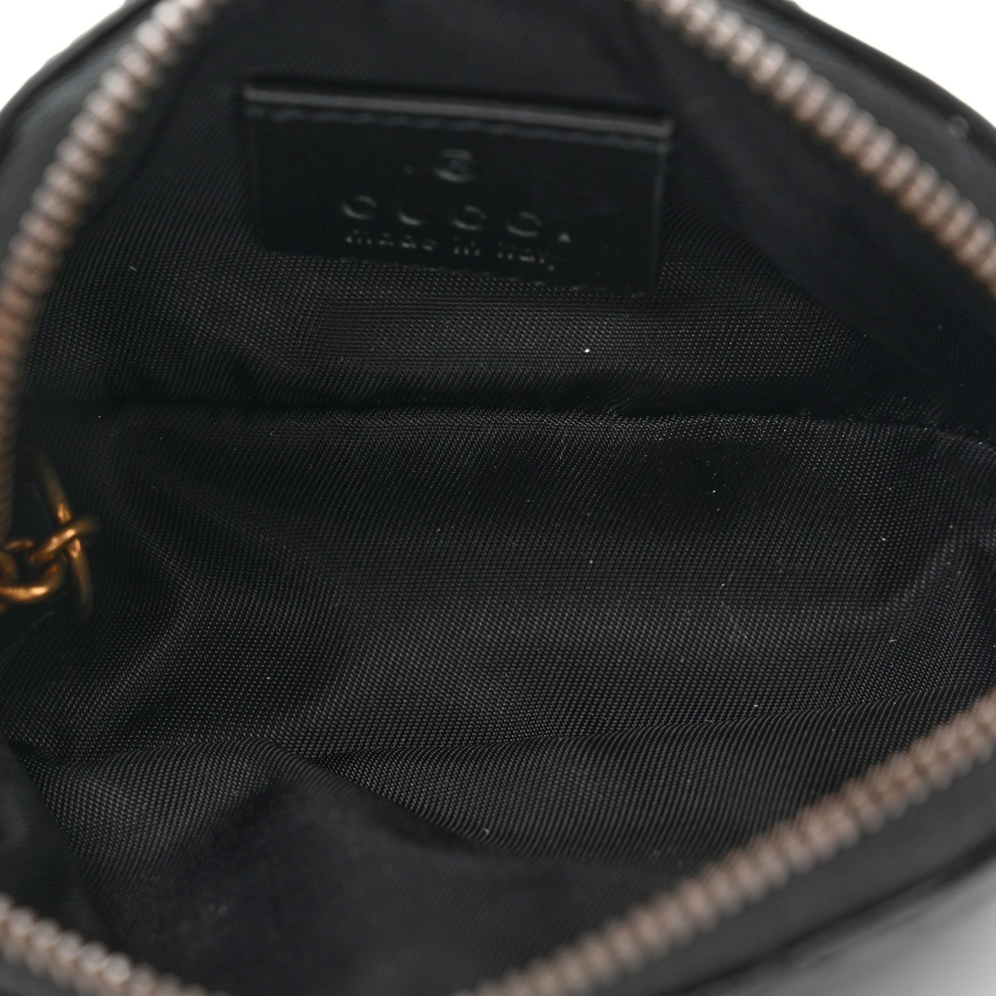 Calfskin Matelasse GG Marmont Key Pouch Black