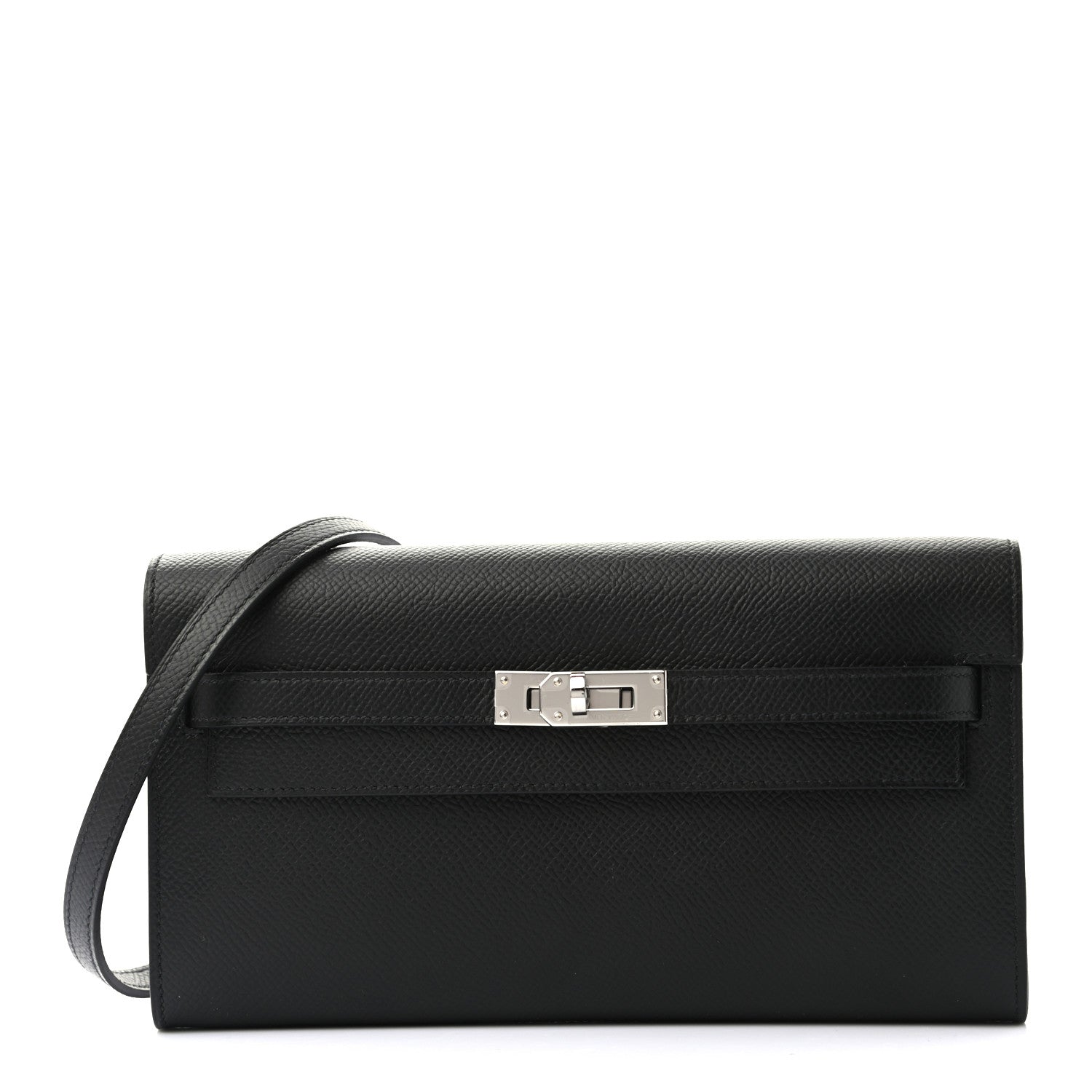 Hermes Epsom Kelly Wallet To Go Black 1 of 7