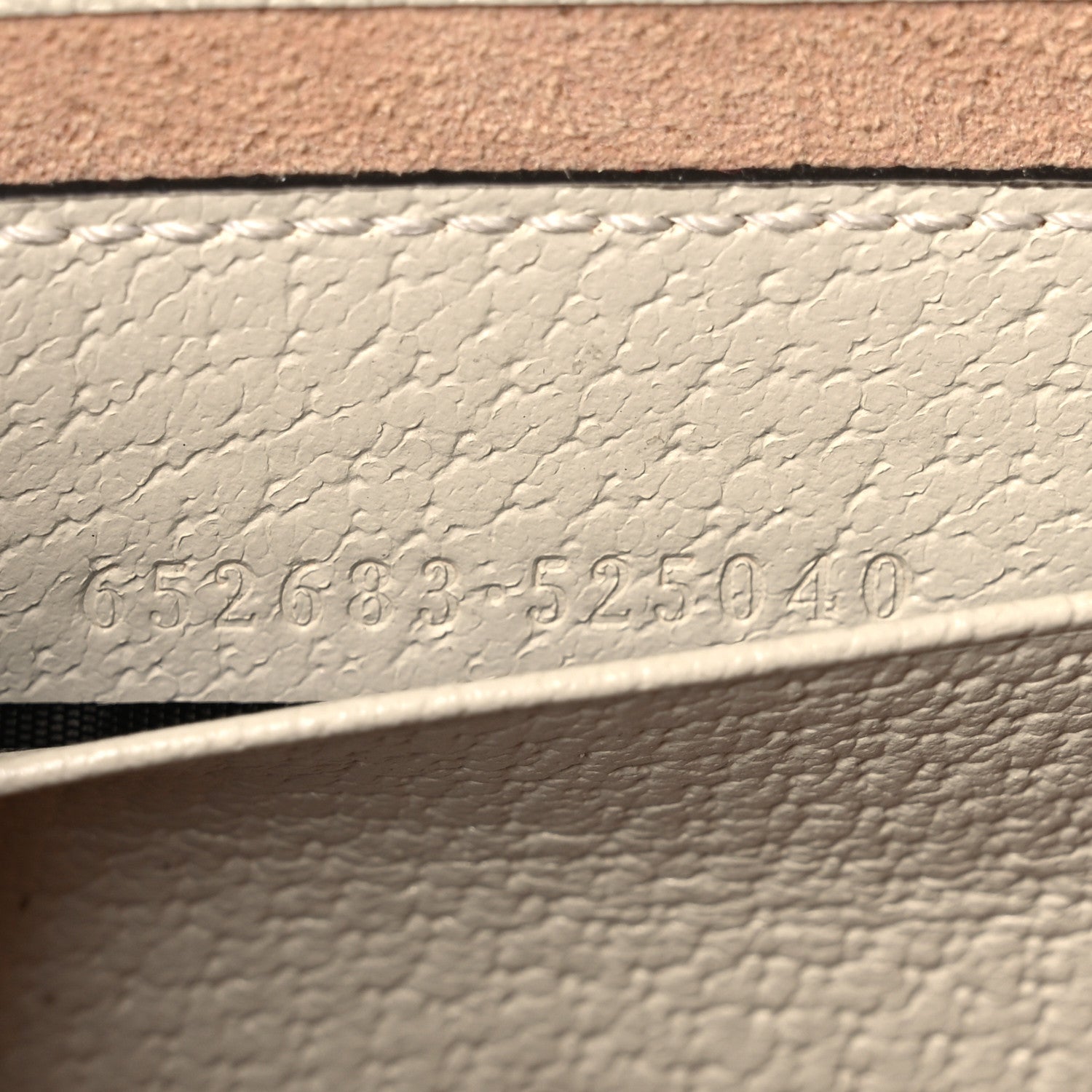 Gucci GG Supreme Monogram Berry Textured Dollar Calfskin Mini Padlock Top Handle Shoulder Bag Beige Ebony Light Copper Mystic White 7 of 12