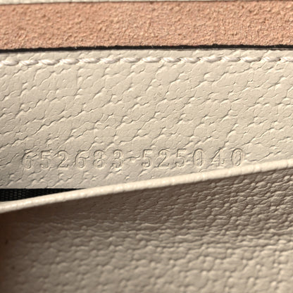 Gucci GG Supreme Monogram Berry Textured Dollar Calfskin Mini Padlock Top Handle Shoulder Bag Beige Ebony Light Copper Mystic White 7 of 12