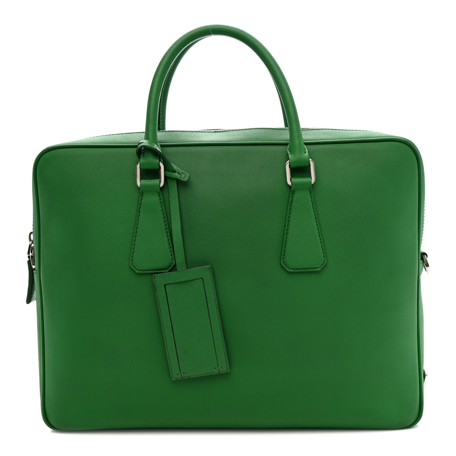 Prada Saffiano Travel Briefcase Mango 1 of 16
