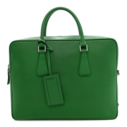 Prada Saffiano Travel Briefcase Mango 1 of 16