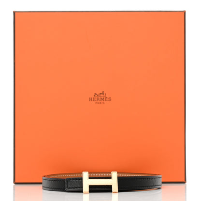 Hermes Swift Epsom 13mm Focus Belt Black Gold 7 of 7