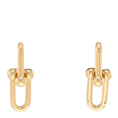 Tiffany 18K Yellow Gold Large HardWear Link Earrings 1 of 4