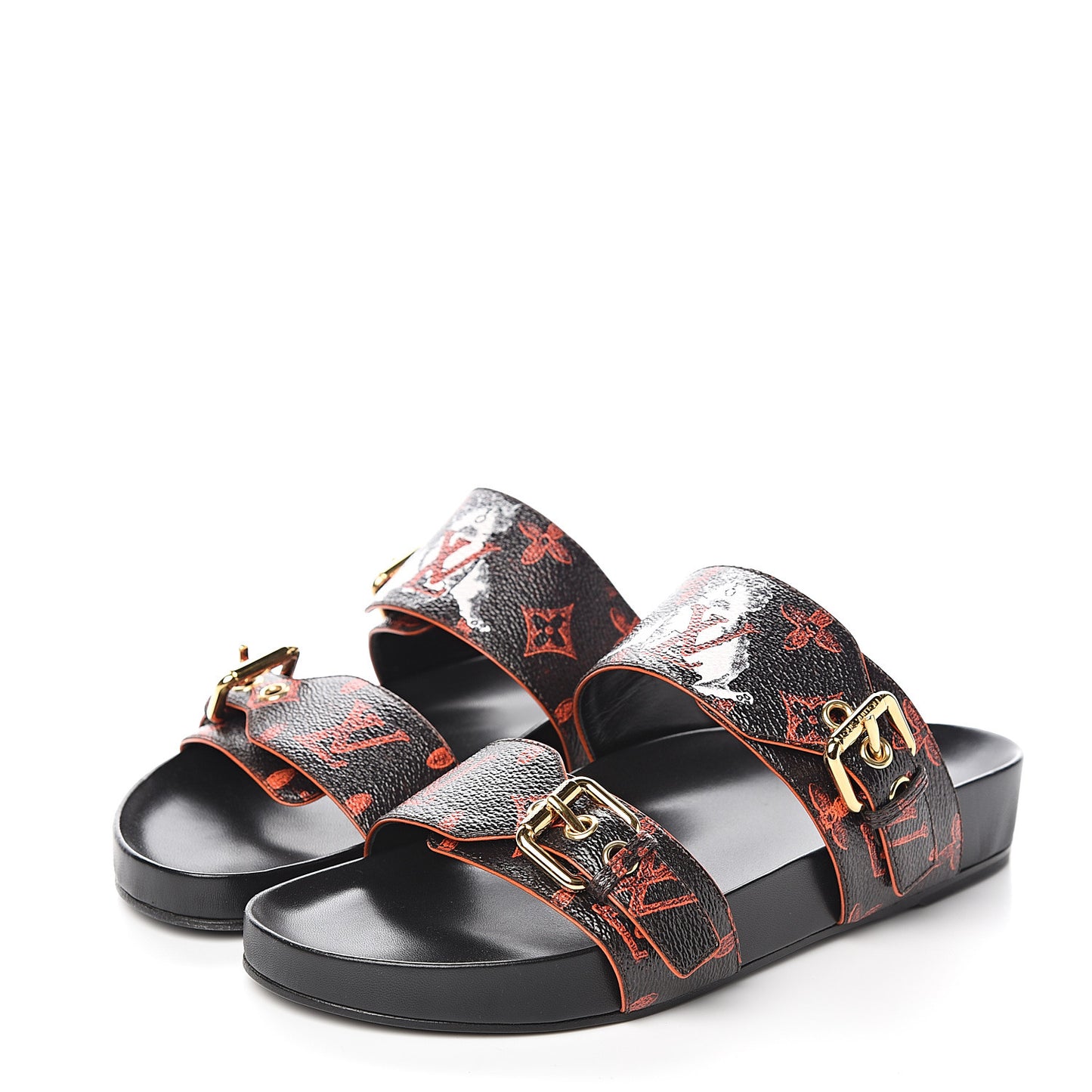 Catogram Bom Dia Flat Mule 38 Black Marron