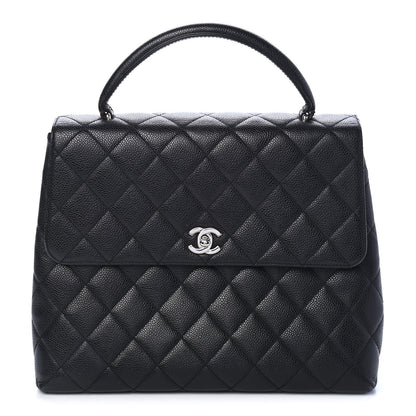Chanel Caviar Quilted Jumbo Kelly Flap Black 1 of 10