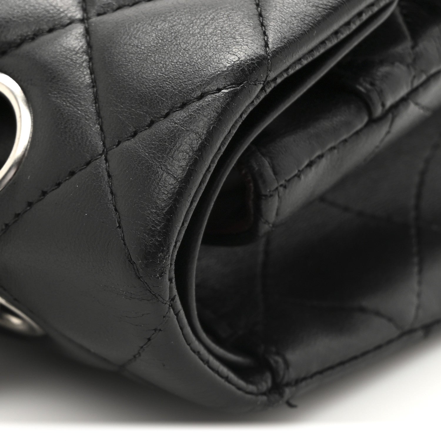 Chanel Lambskin Quilted Medium Double Flap Black 17 of 18