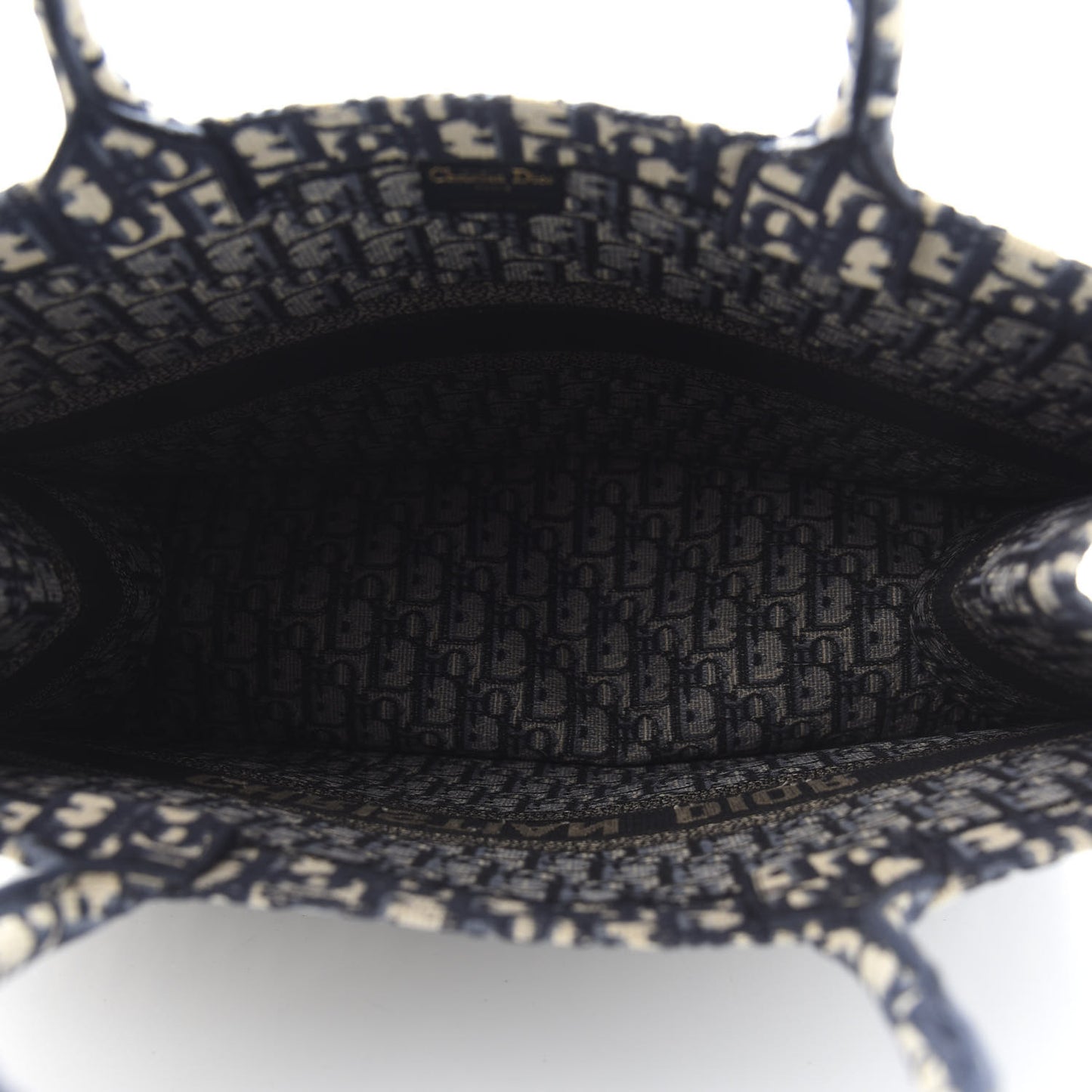 Oblique Book Tote Blue Multicolor