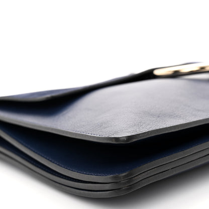 Chloe Suede Calfskin Medium Faye Shoulder Bag Royal Navy 8 of 9