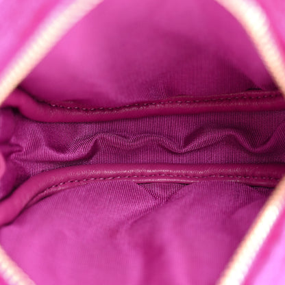 Chanel Tweed Lambskin Quilted Waist Bag With Coin Purse Fuchsia 9 of 15