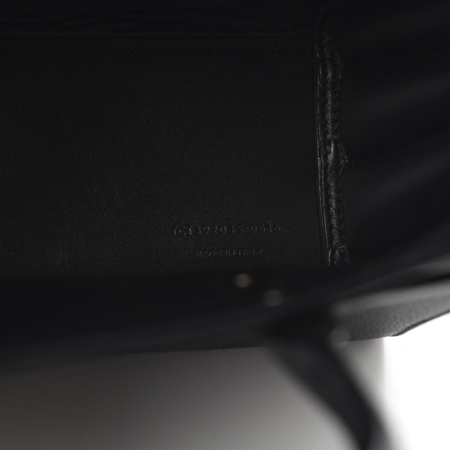 Grained Calfskin Nano Sac De Jour Black