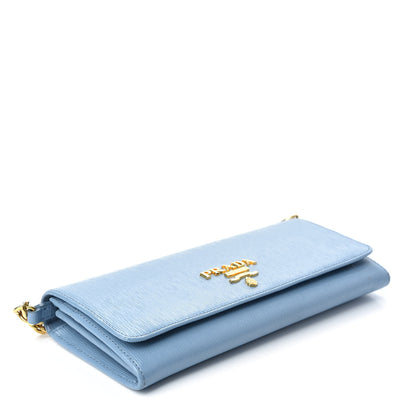 Prada Vitello Move Chain Wallet Astrale 4 of 8