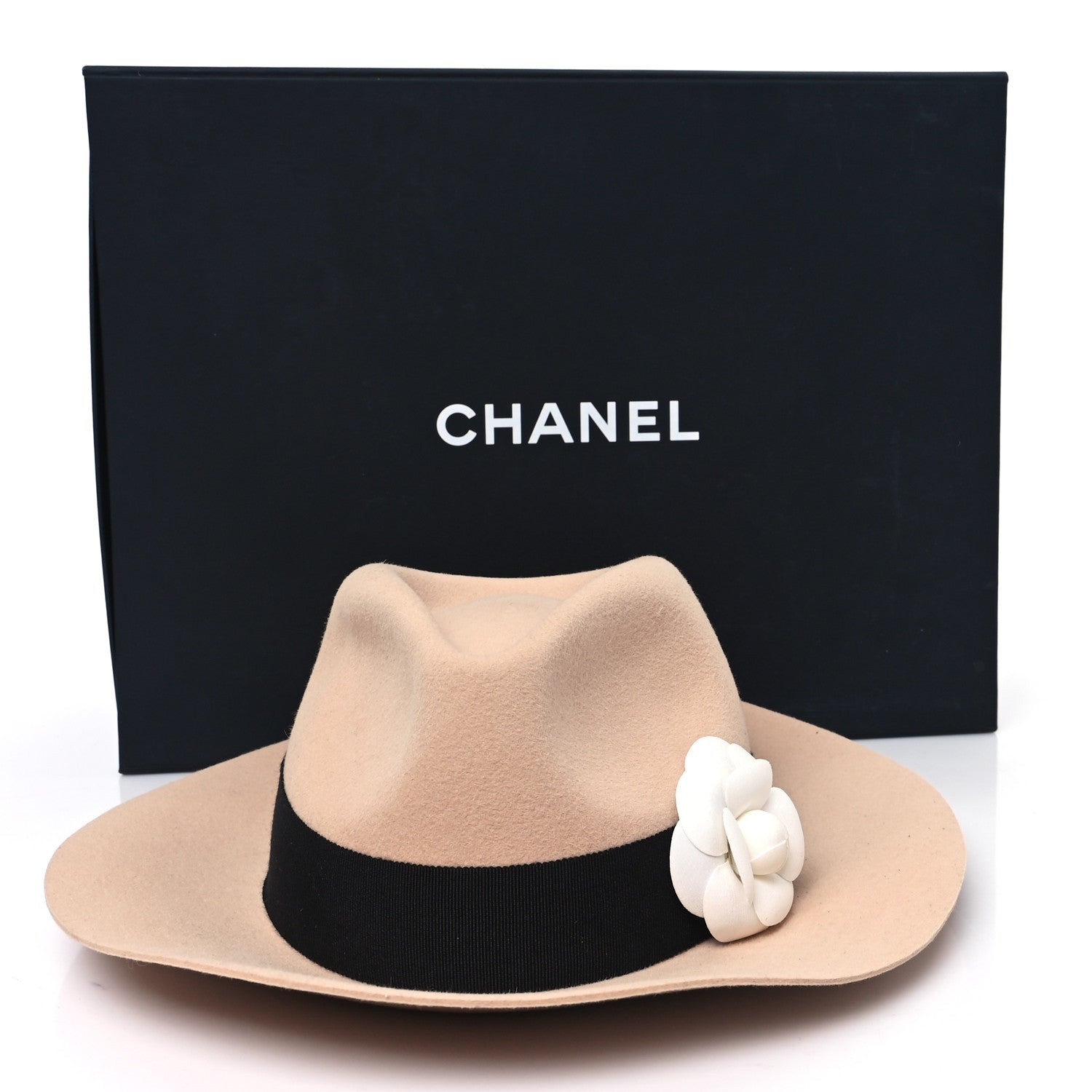 Chanel Suede Wide Brim Hat S Beige 9 of 9