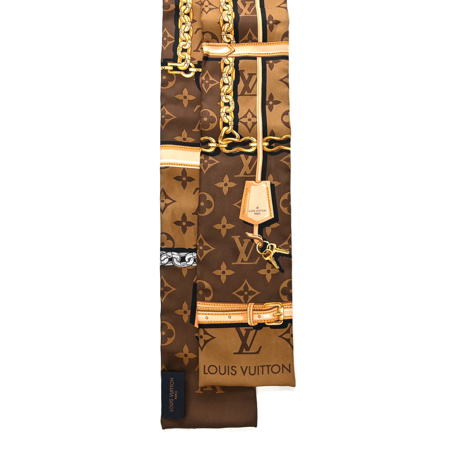 Louis Vuitton Silk Monogram Confidential Bandeau Brown 2 of 4