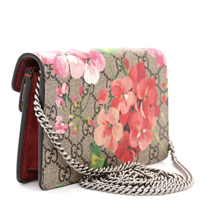 Gucci GG Supreme Monogram Blooms Super Mini Dionysus Shoulder Bag Beige Multicolor Dry Rose 3 of 9