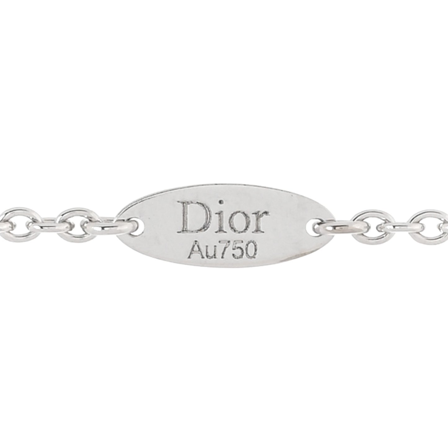 18K White Gold Diamond Mother of Pearl Rose Des Vents Bracelet