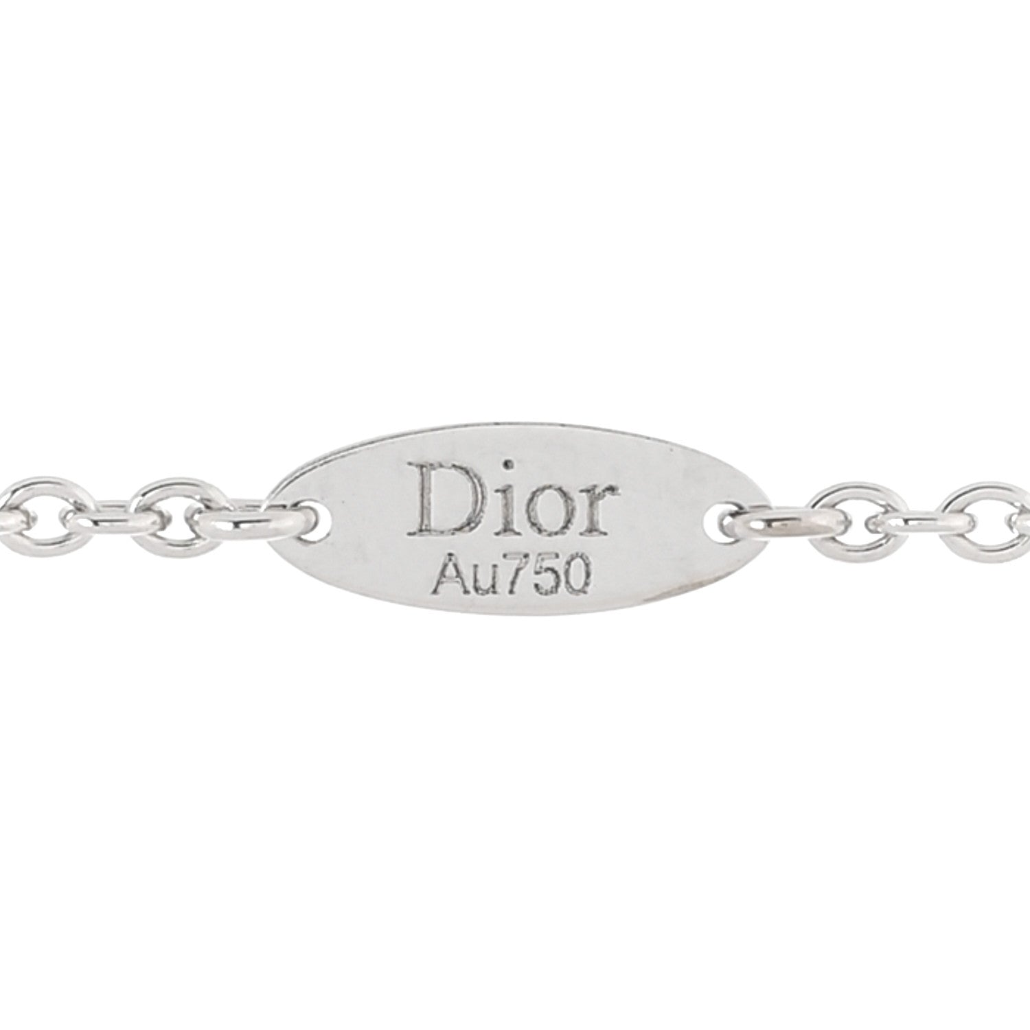 Christian Dior 18K White Gold Diamond Mother of Pearl Rose Des Vents Bracelet 4 of 6