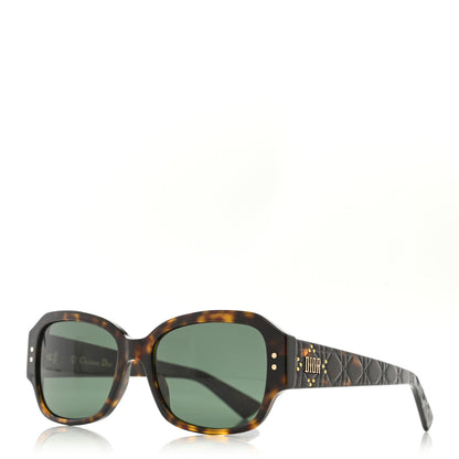 Christian Dior Acetate Cannage Lady Dior Studs 5 Sunglasses Havana 1 of 8