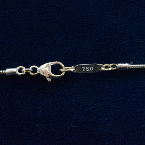 18k Diamond Bead Necklace