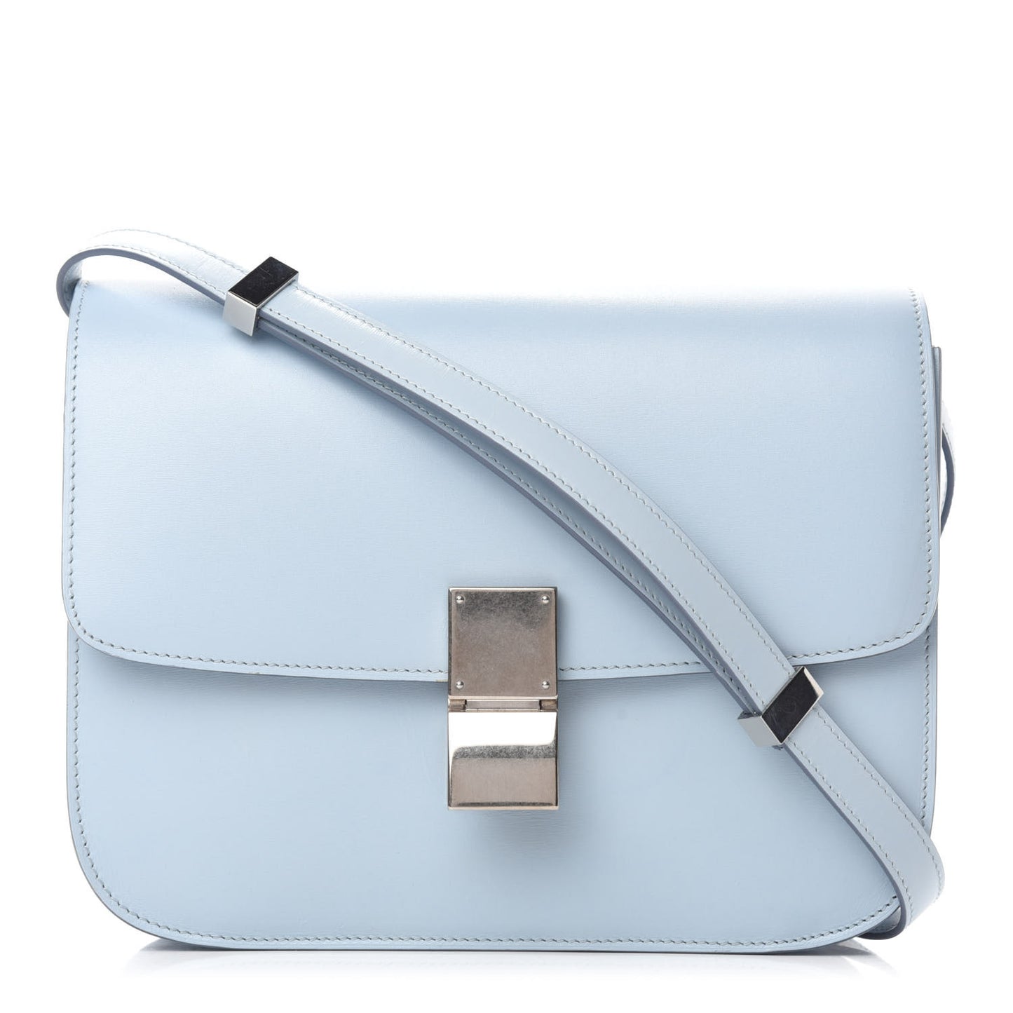Box Calfskin Medium Classic Box Pale Blue