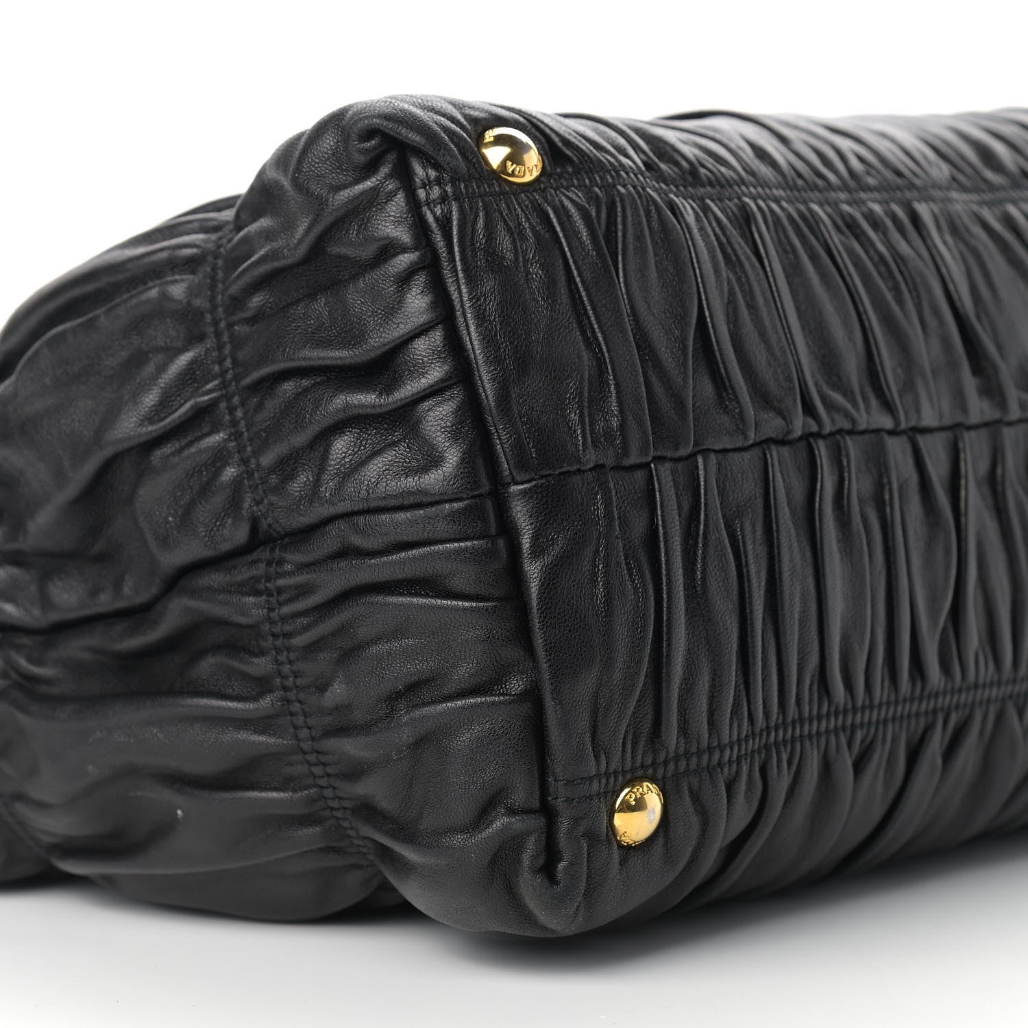 Prada Nappa Gaufre Tote Black 8 of 13