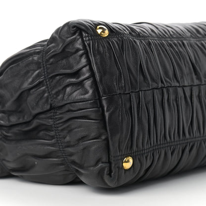 Prada Nappa Gaufre Tote Black 8 of 13