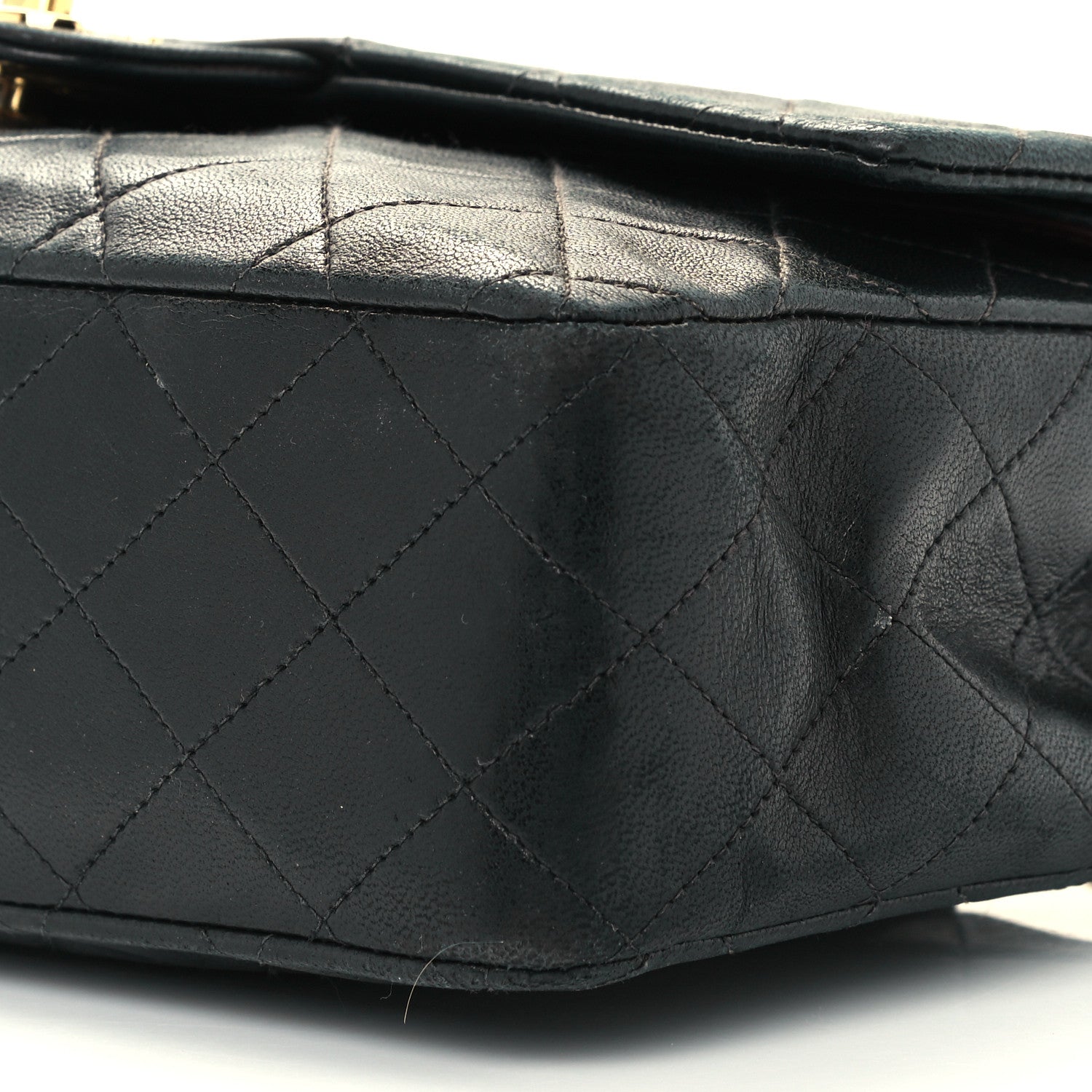 Chanel Lambskin Quilted Medium Double Flap Black 11 of 11