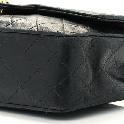 Chanel Lambskin Quilted Medium Double Flap Black 11 of 11