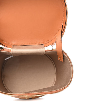 MCM Visetos Small Cylinder Crossbody Bag Cognac 4 of 4