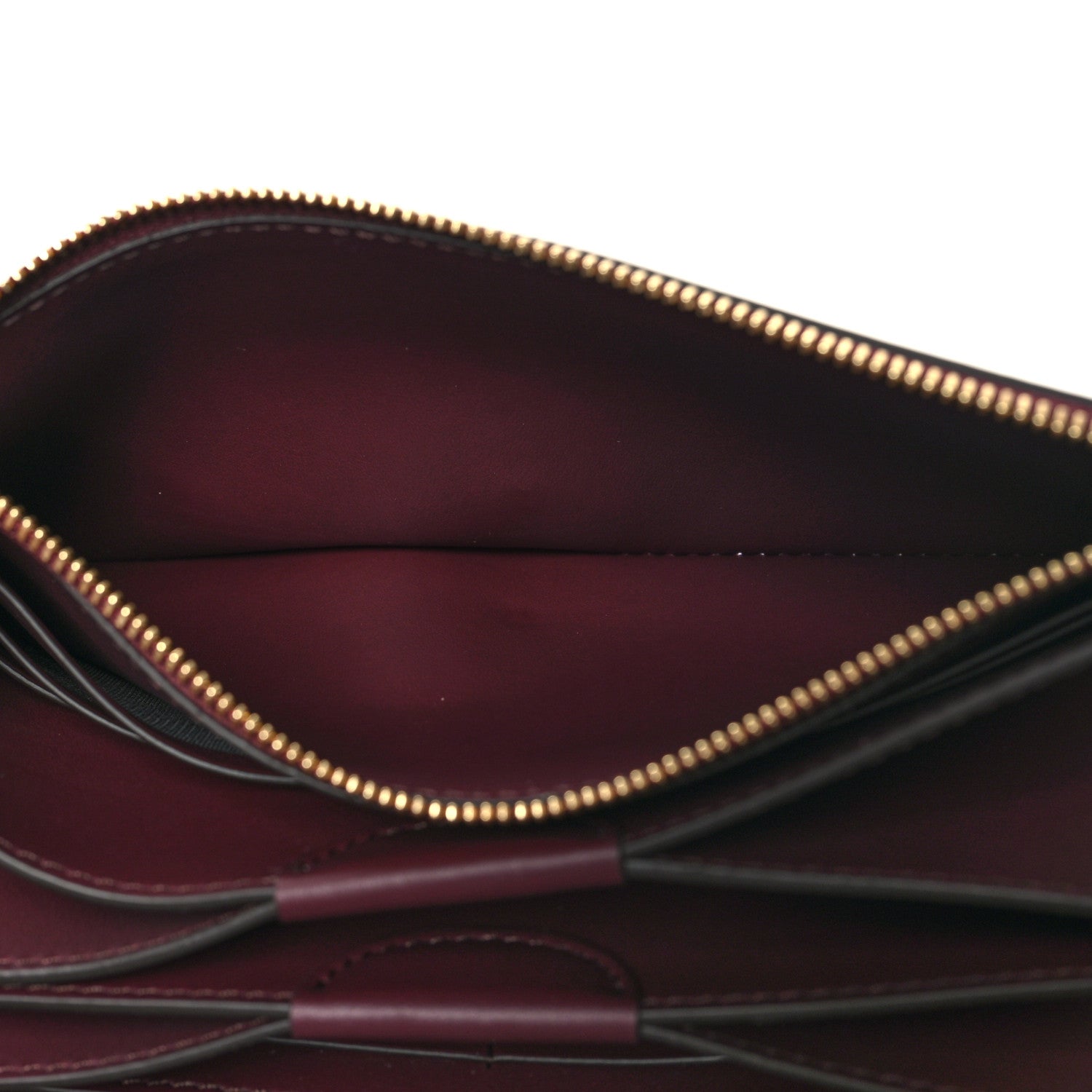 Burberry Calfskin Logo Hazelmere Wallet With Detachable Strap Deep Maroon 8 of 12