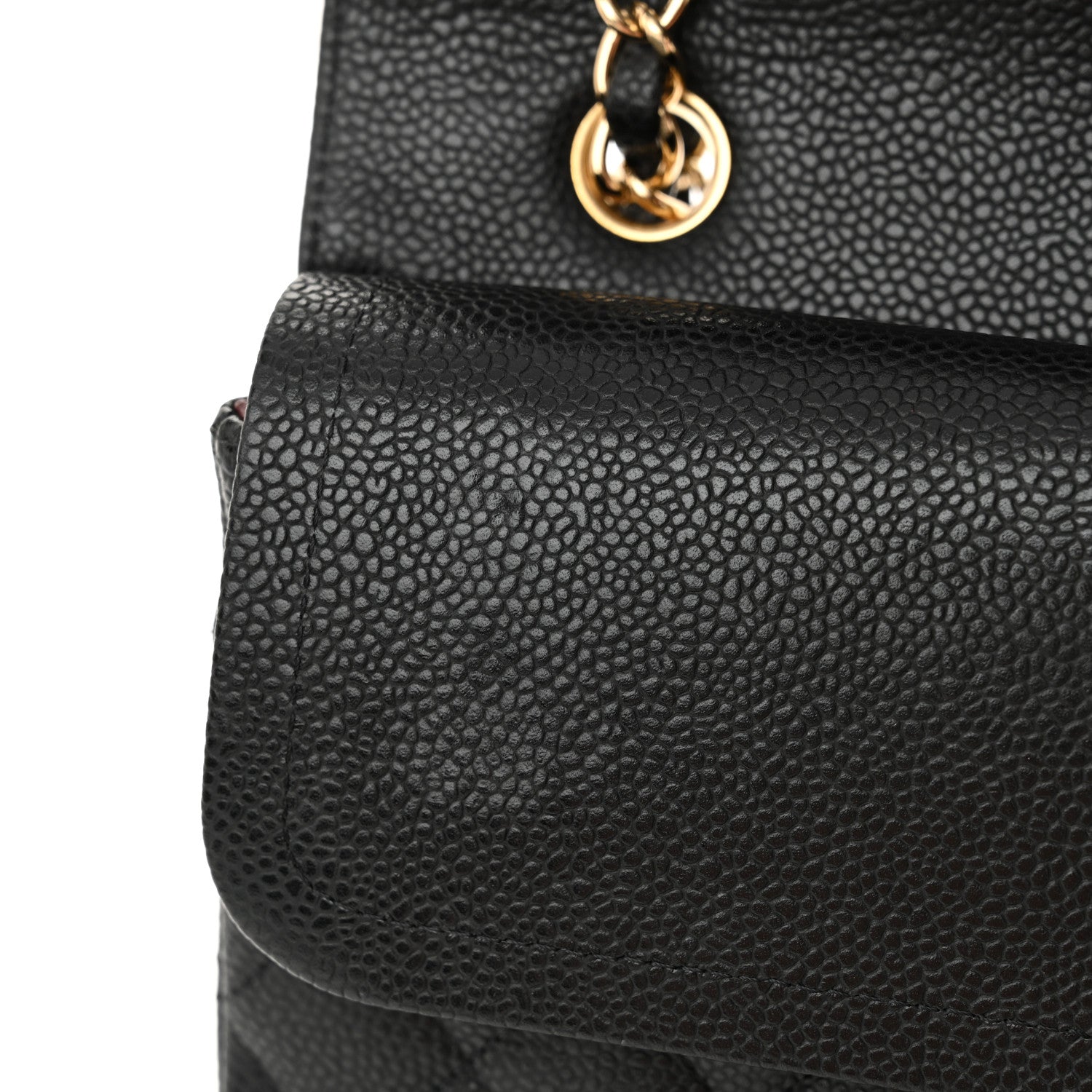 Chanel Caviar Quilted Medium Double Flap Black 11 of 15