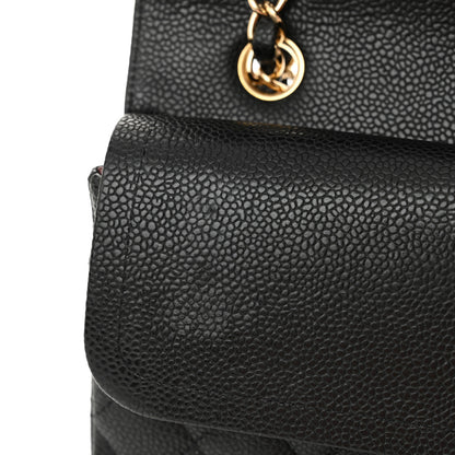 Chanel Caviar Quilted Medium Double Flap Black 11 of 15