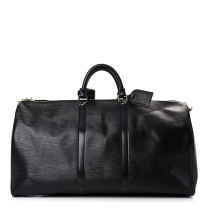 Louis Vuitton Epi Keepall 55 Black 1 of 33