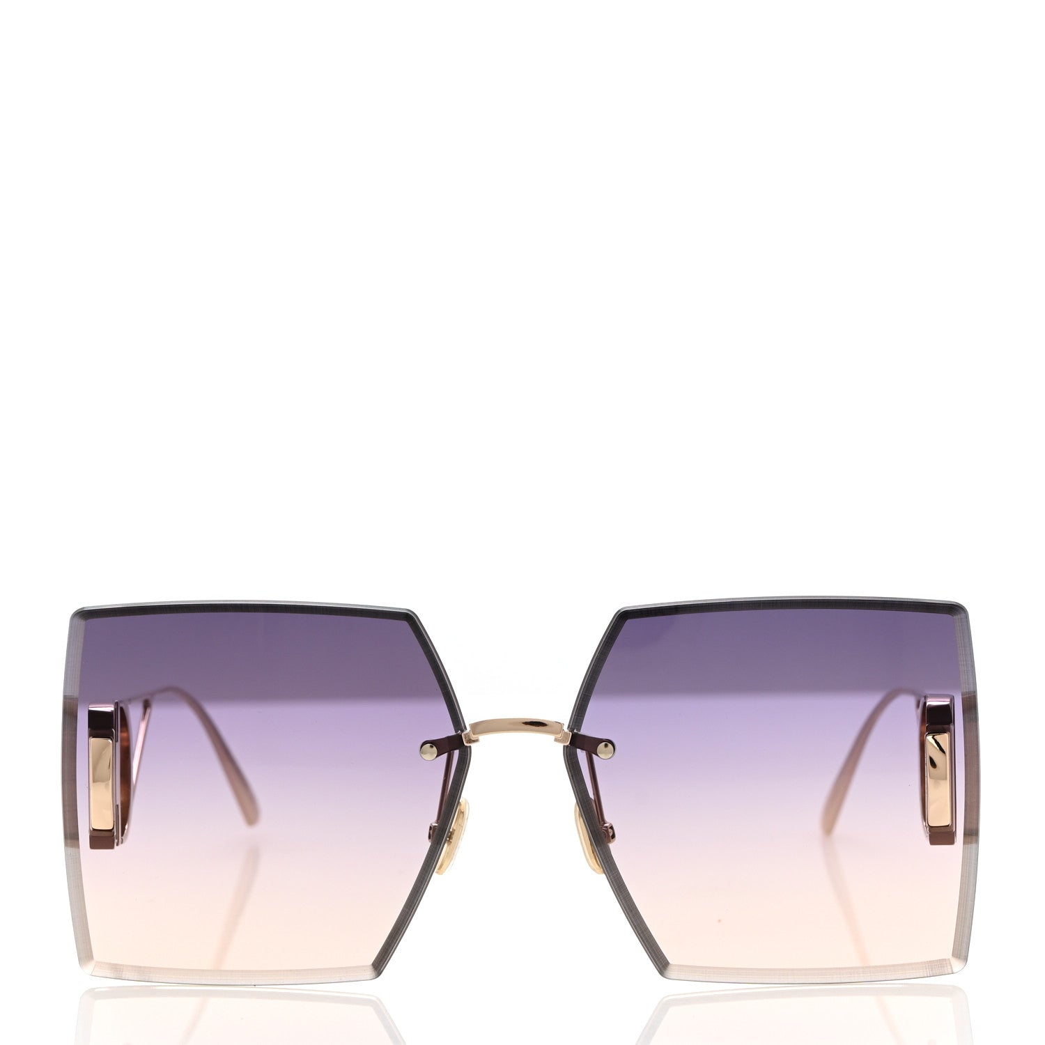 Christian Dior Square 30 Montaigne S7U Sunglasses Purple Pink 2 of 8
