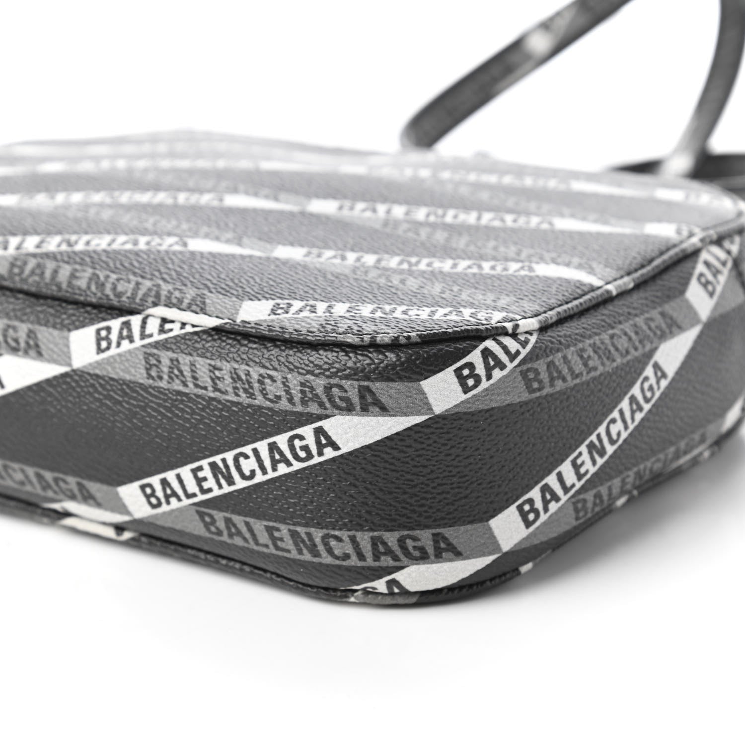 Balenciaga Coated Canvas Losange Monogram S Camera Bag Black Grey 7 of 10