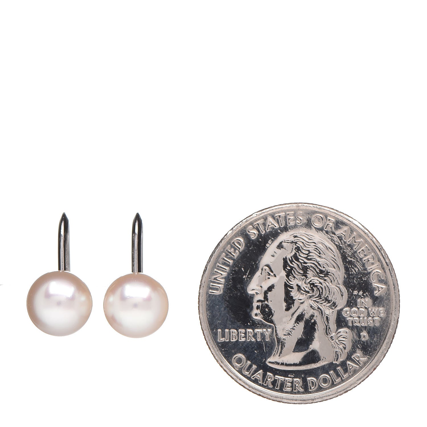 Mikimoto 14K White Gold 7.5-8mm Akoya Pearl Earrings 2 of 4