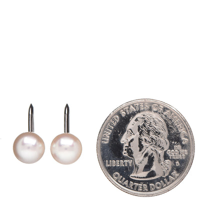Mikimoto 14K White Gold 7.5-8mm Akoya Pearl Earrings 2 of 4