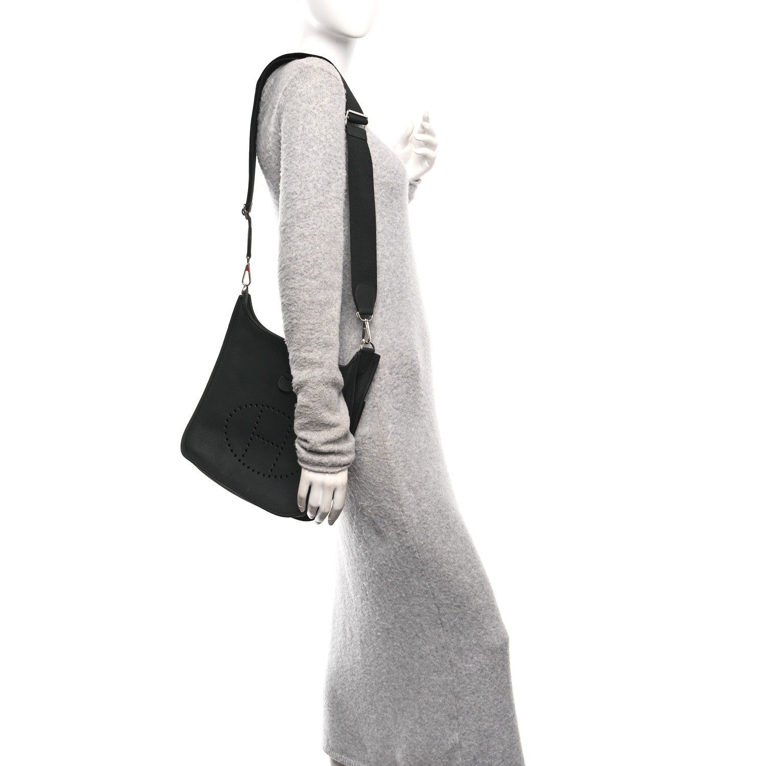 Hermes Taurillon Clemence Evelyne III PM Black 2 of 11