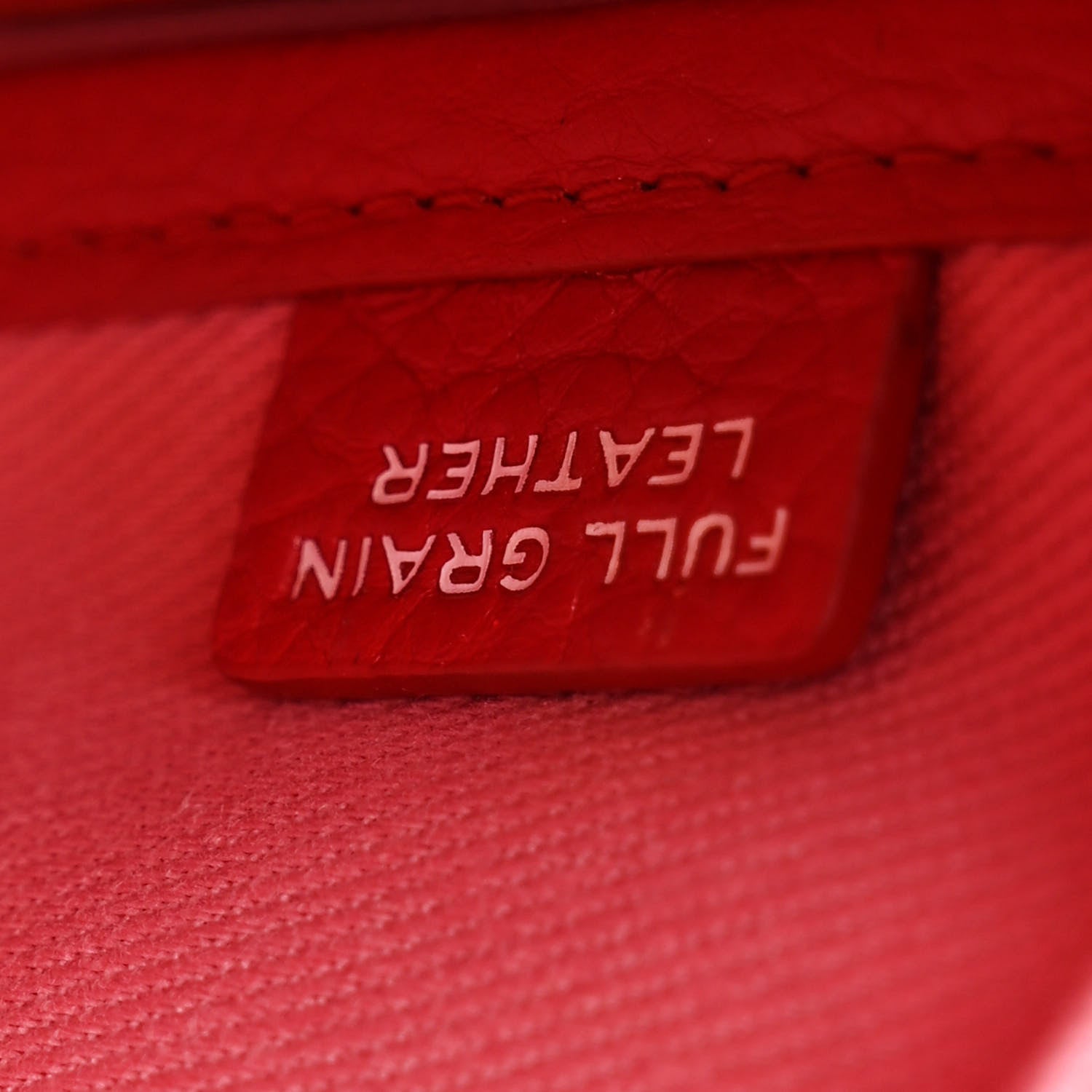 Marc Jacobs Grained Calfskin Mini The Tote Bag Red 7 of 14