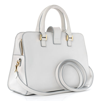 Saint Laurent Calfskin Small Monogram Cabas White 3 of 10
