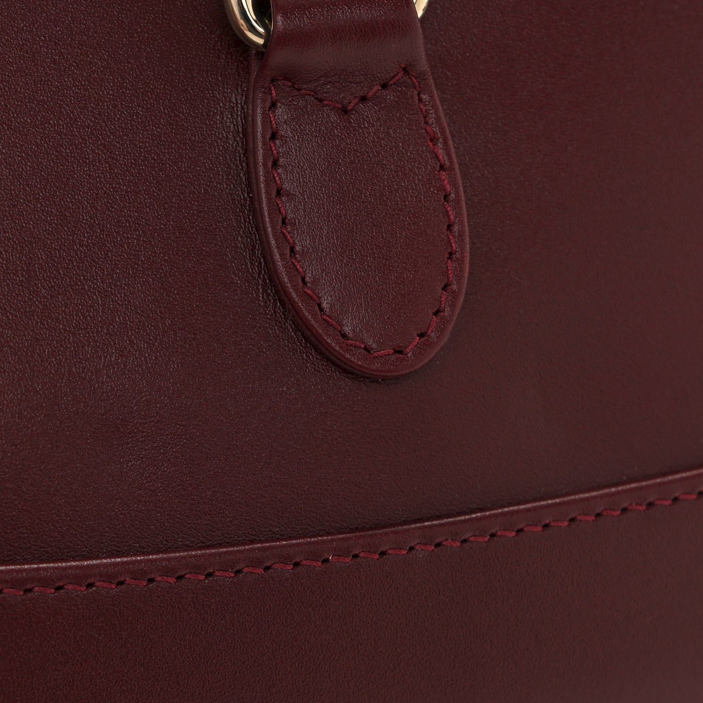 Calfskin Small Jackie Shoulder Bag Rosso Ancora