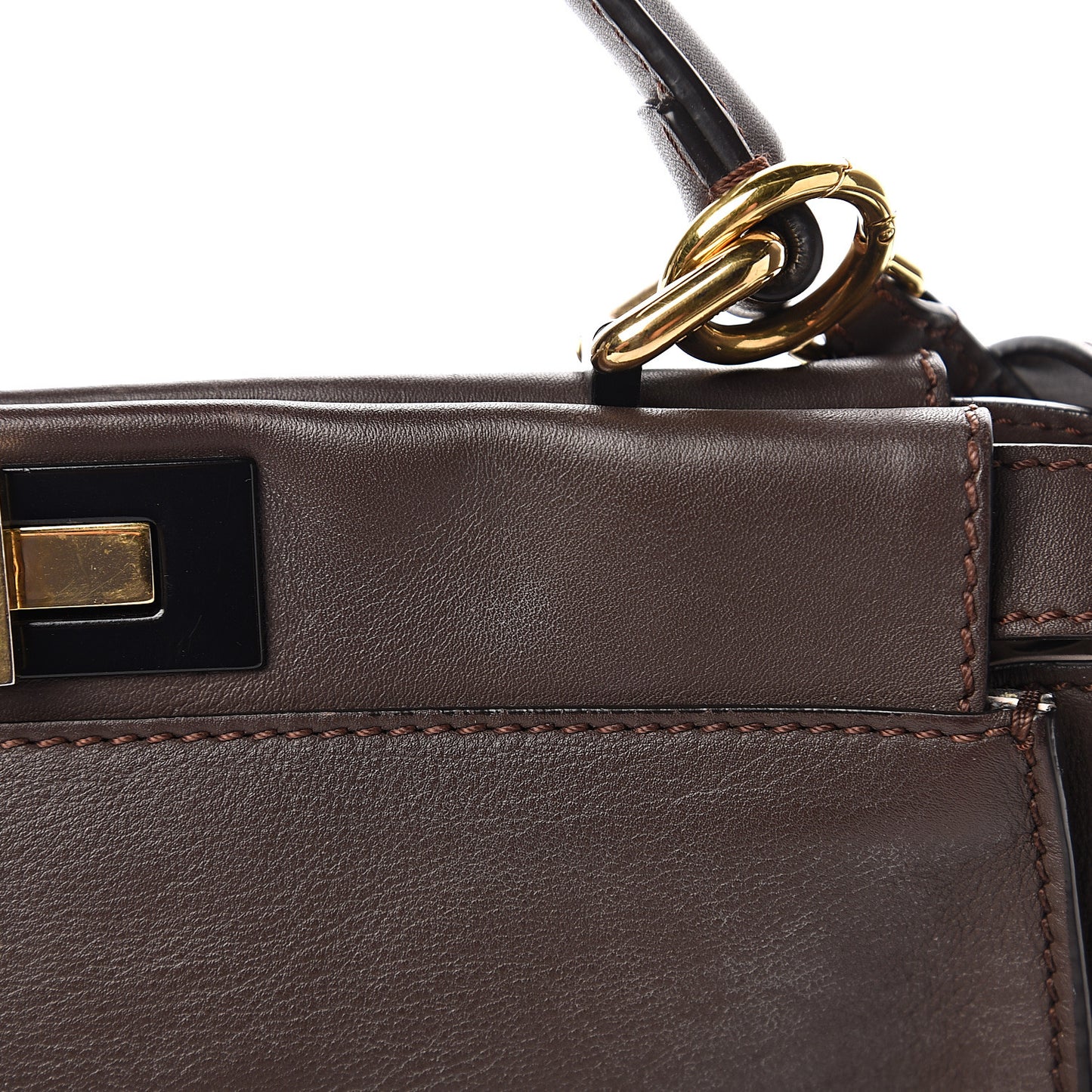 Vitello Seta Shiny Nappa Medium Peekaboo Iconic Satchel Moresco Rosa Doll